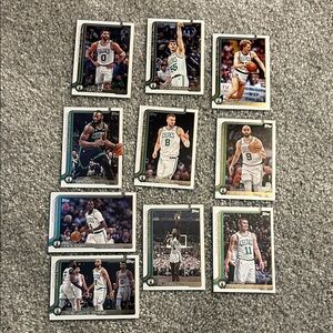 Topps 25-26 Boston Celtics full base set. Tatum,Bird,Brown,White 10cards total